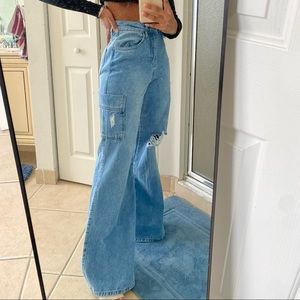 High Rise Wide Leg Jeans